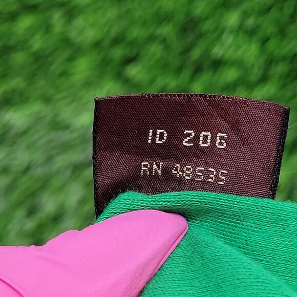 Vintage 90s 417 Van-Heusen Polo Shirt L/XL 22x28 Green - Picture 8 of 13